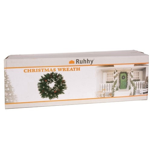 Snow-covered Christmas wreath Ruhhy 22302