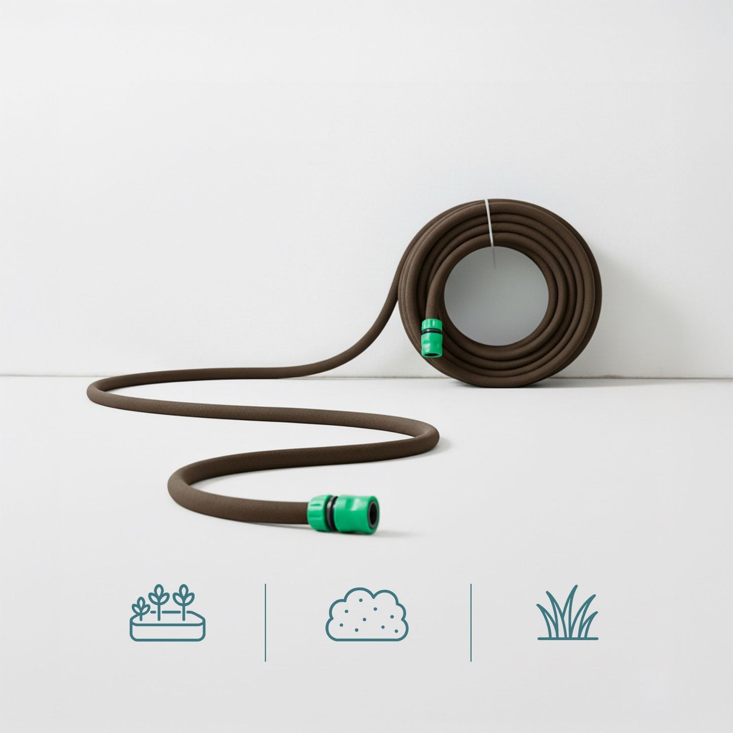 Soaker Hose for Hedges and Flower Beds, 70% Water Saving