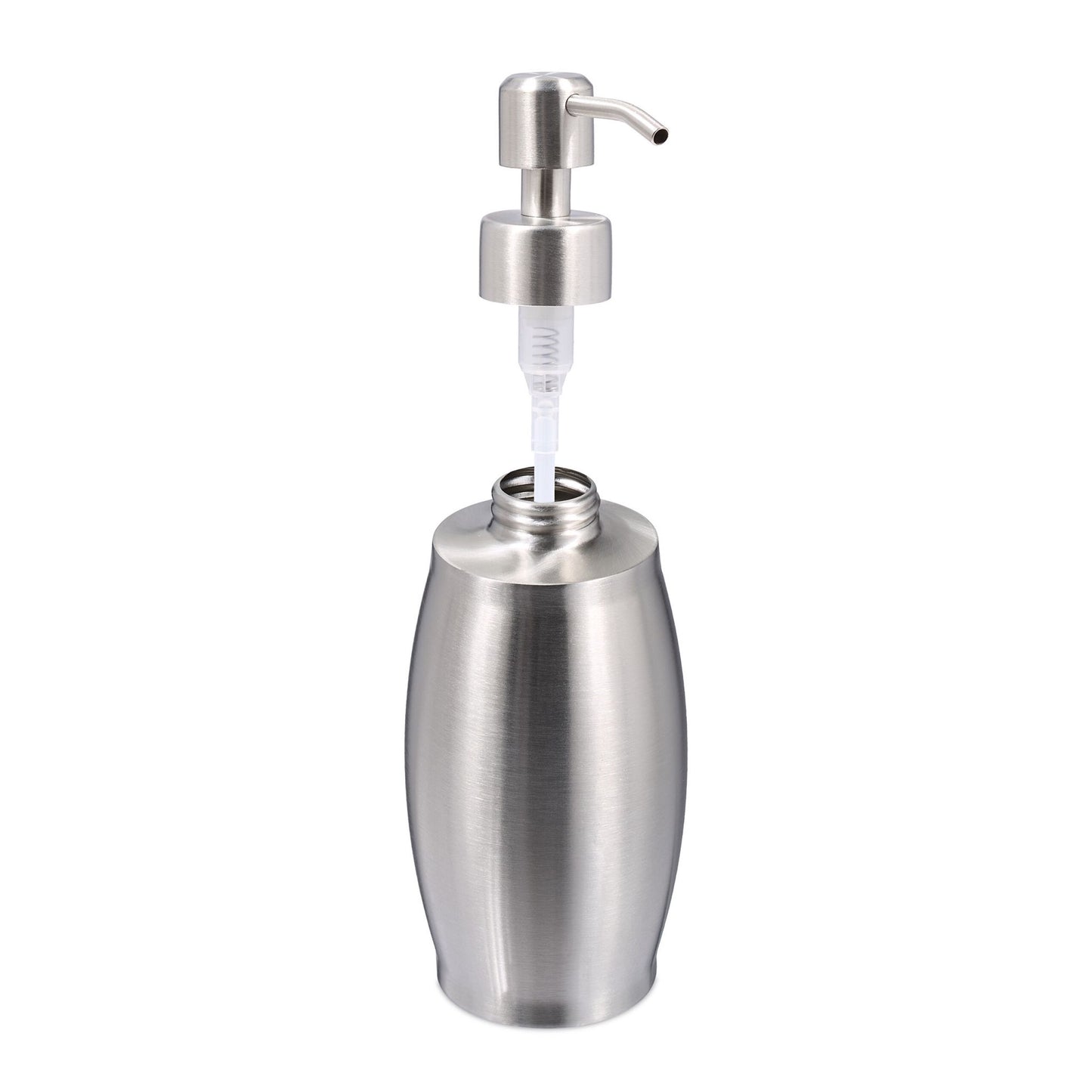 Soap pump in stainless steel 350 ml
