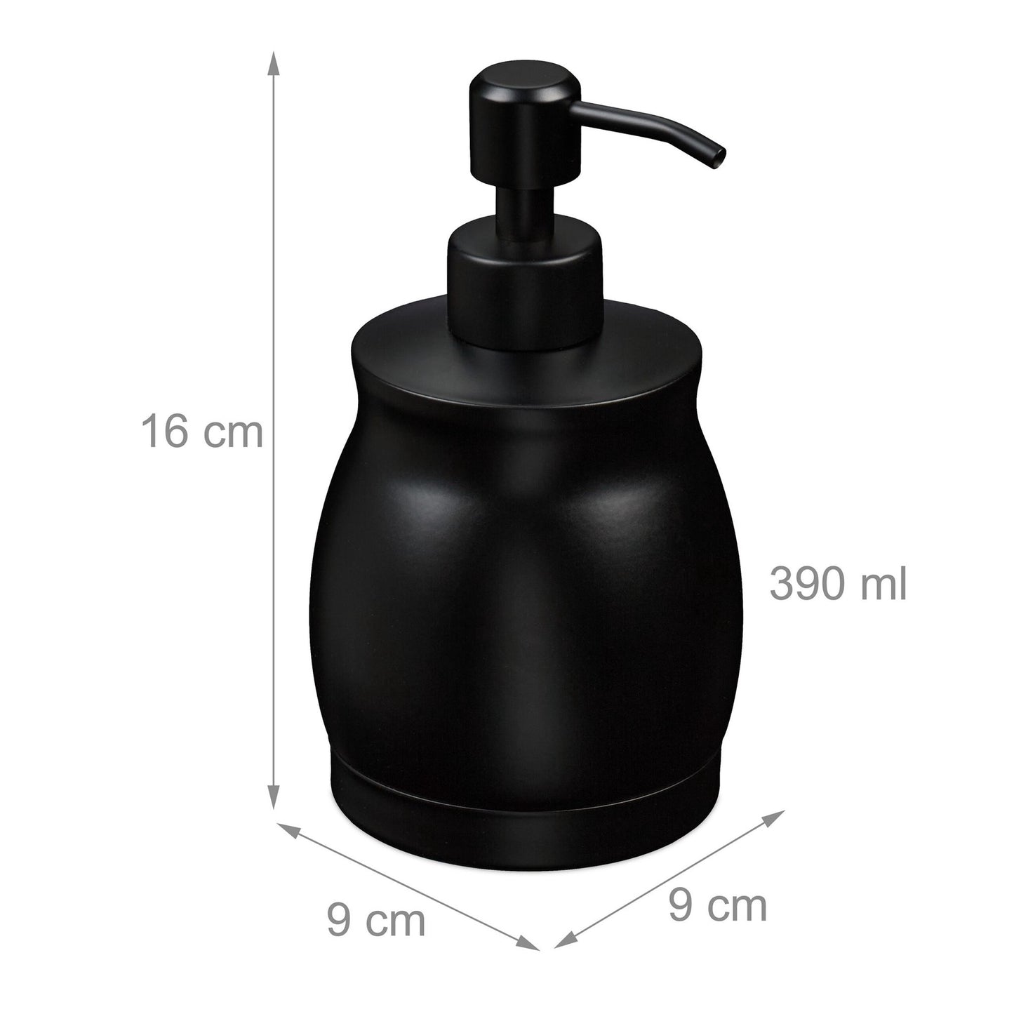 Soap pump in stainless steel 390 ml