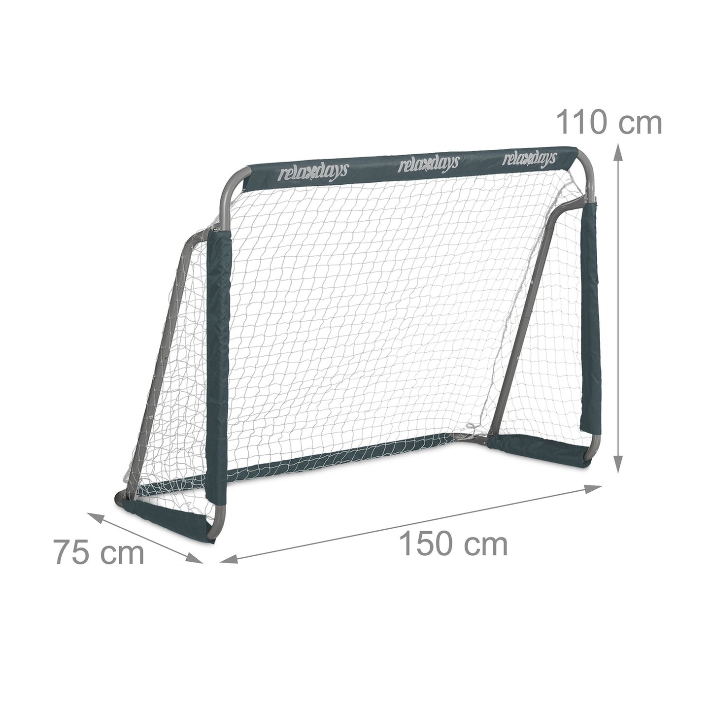 Soccer goal in gray