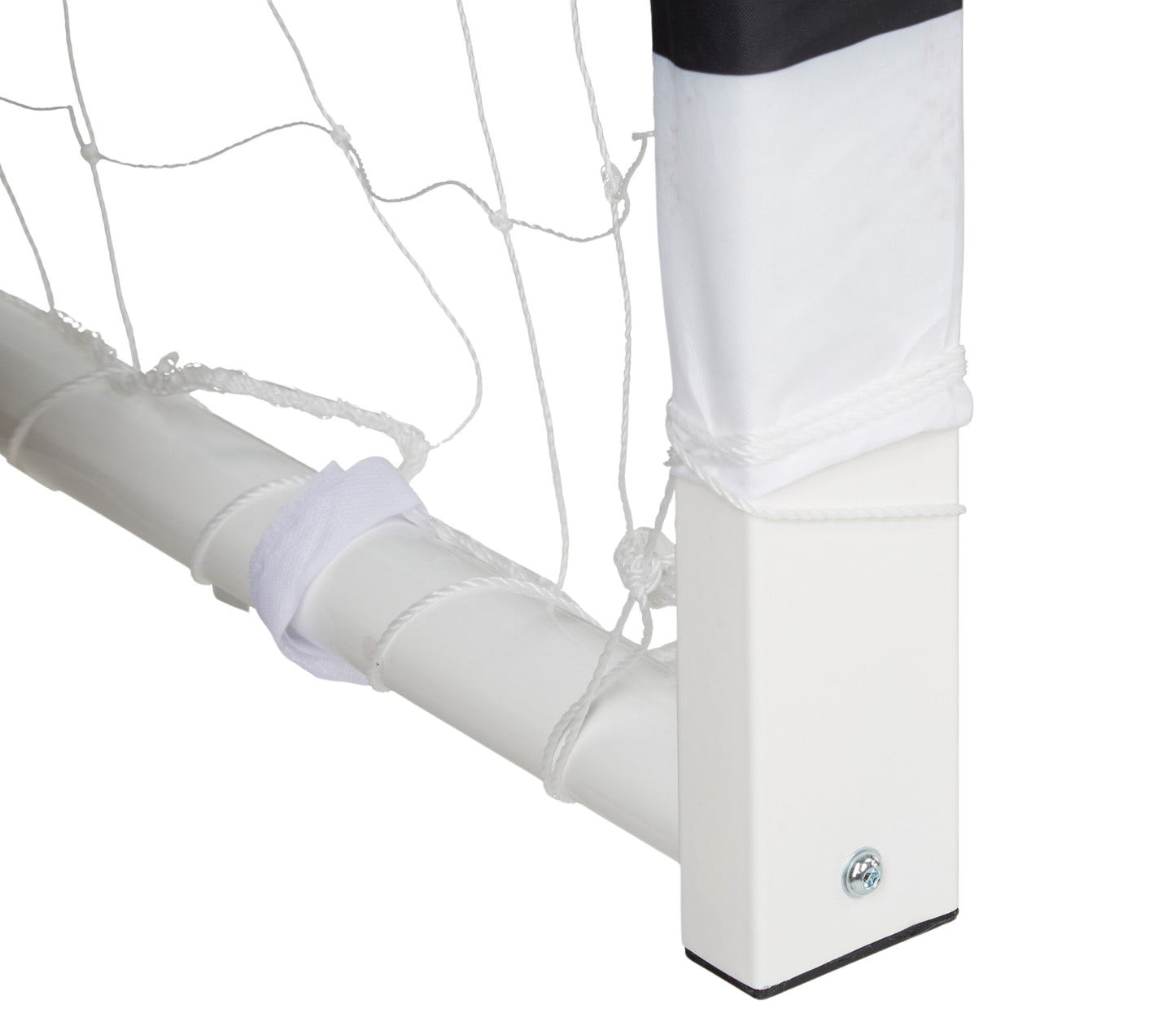 Soccer goal in white metal XXL