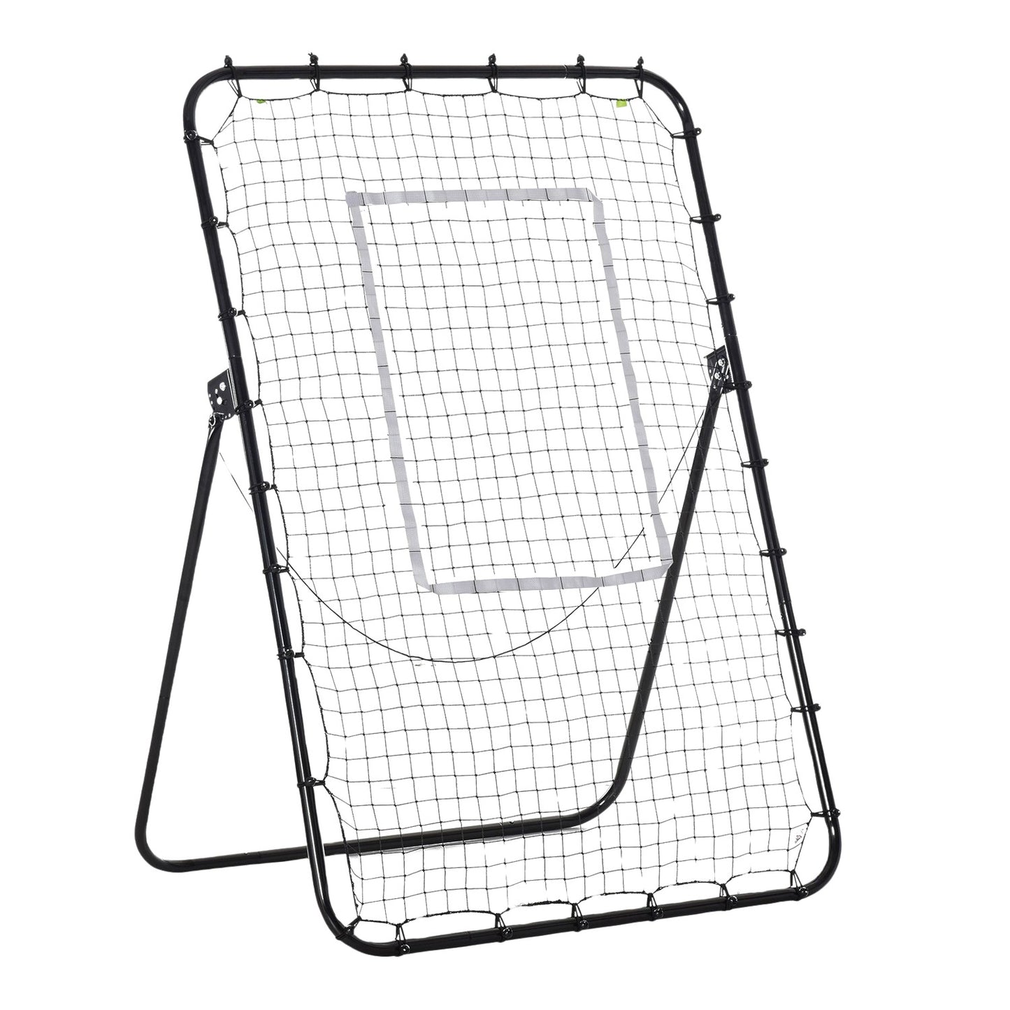 Soccer rebounder goal, folding back wall, adjustable levels