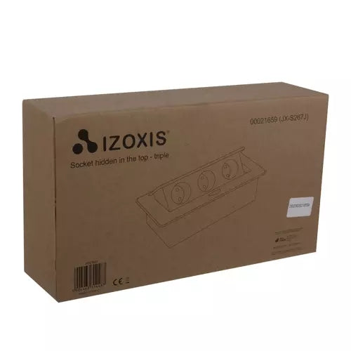 Socket hidden in the countertop - triple Izoxis 21659