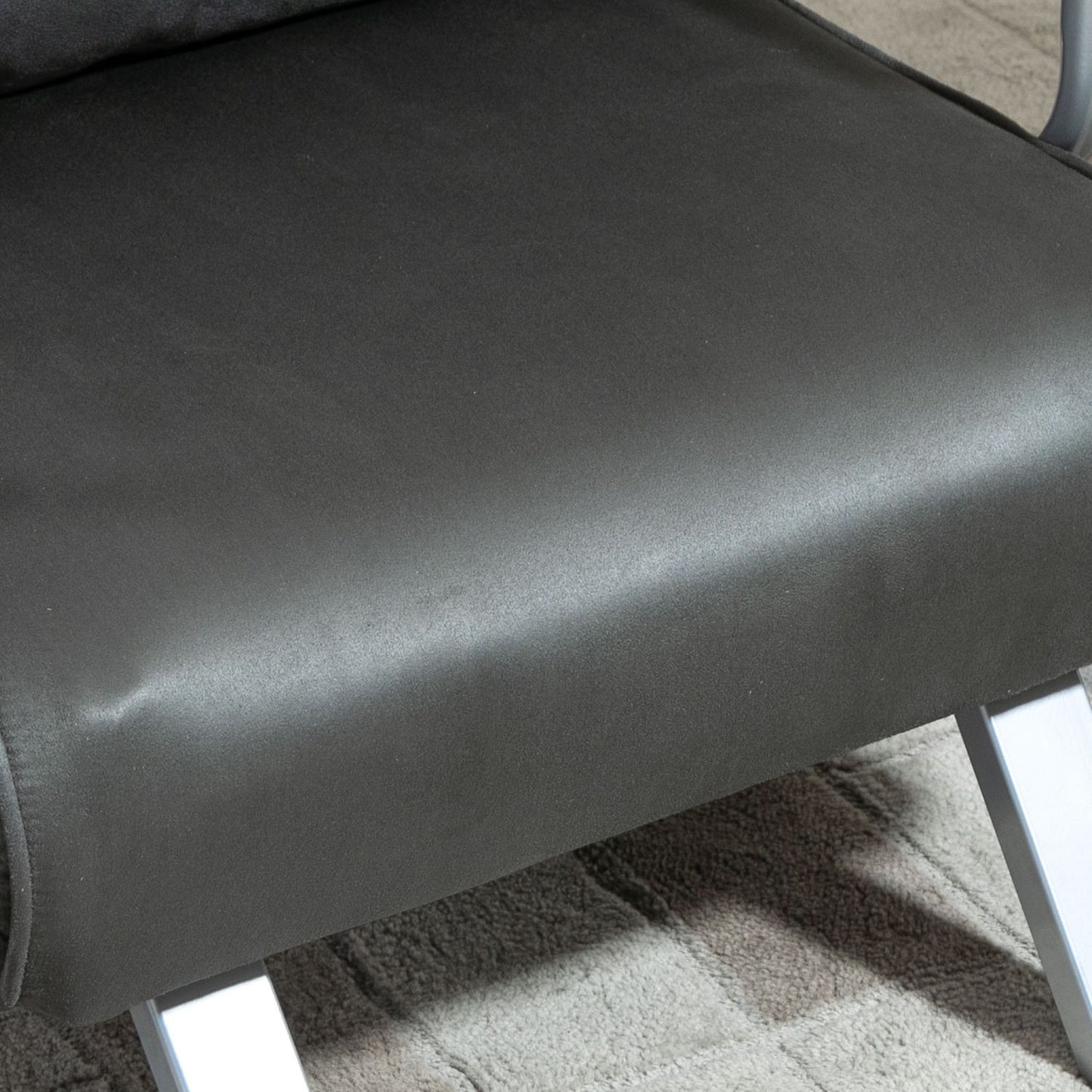 Gray faux leather sofa bed - 3-in-1 guest bed, chaise longue