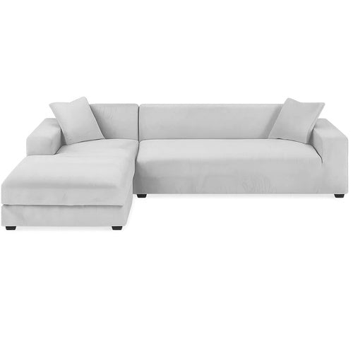 Sofa Cover, Light Gray, 190-230cm Stretch Fit