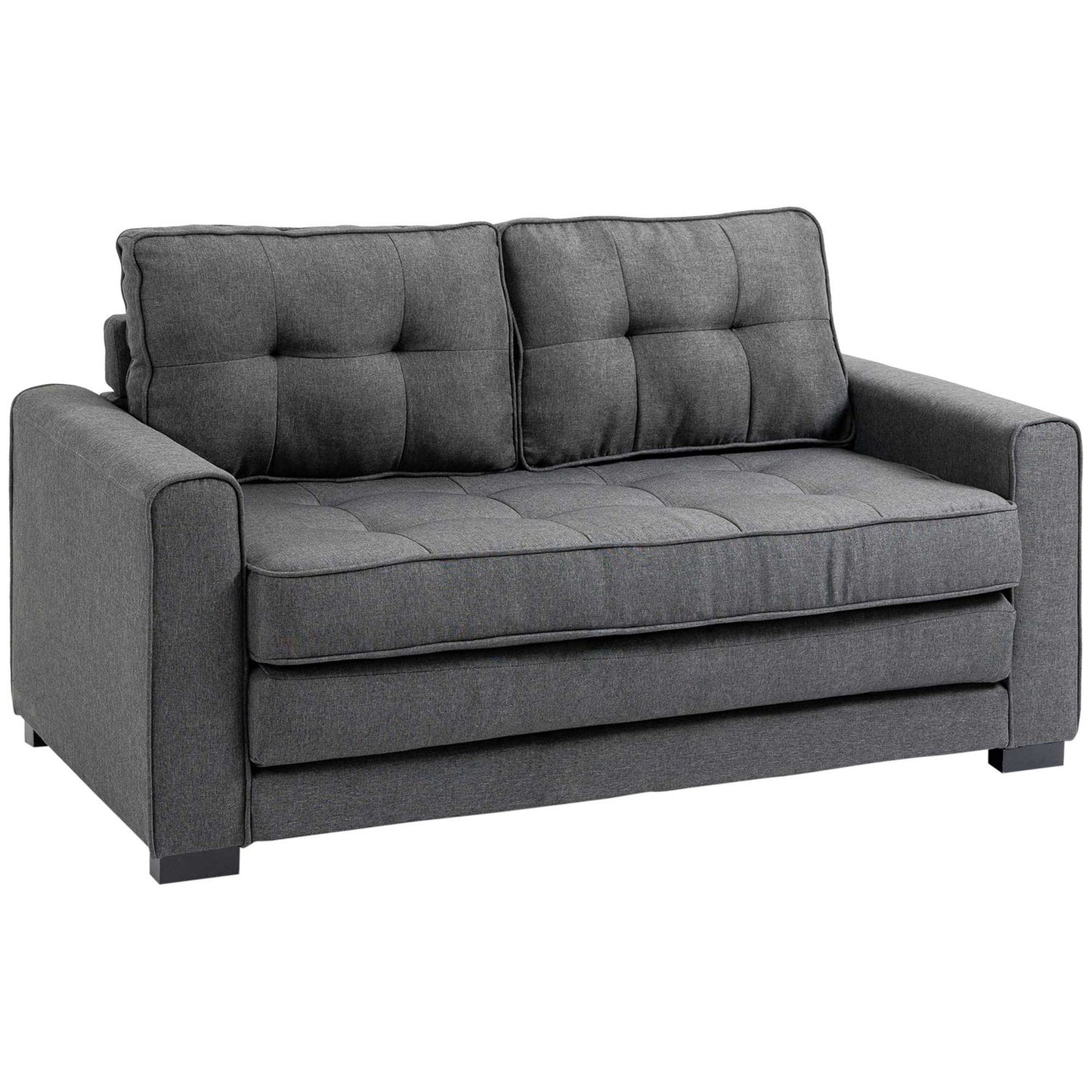 Gray linen Touch folding sofa bed with sleep function