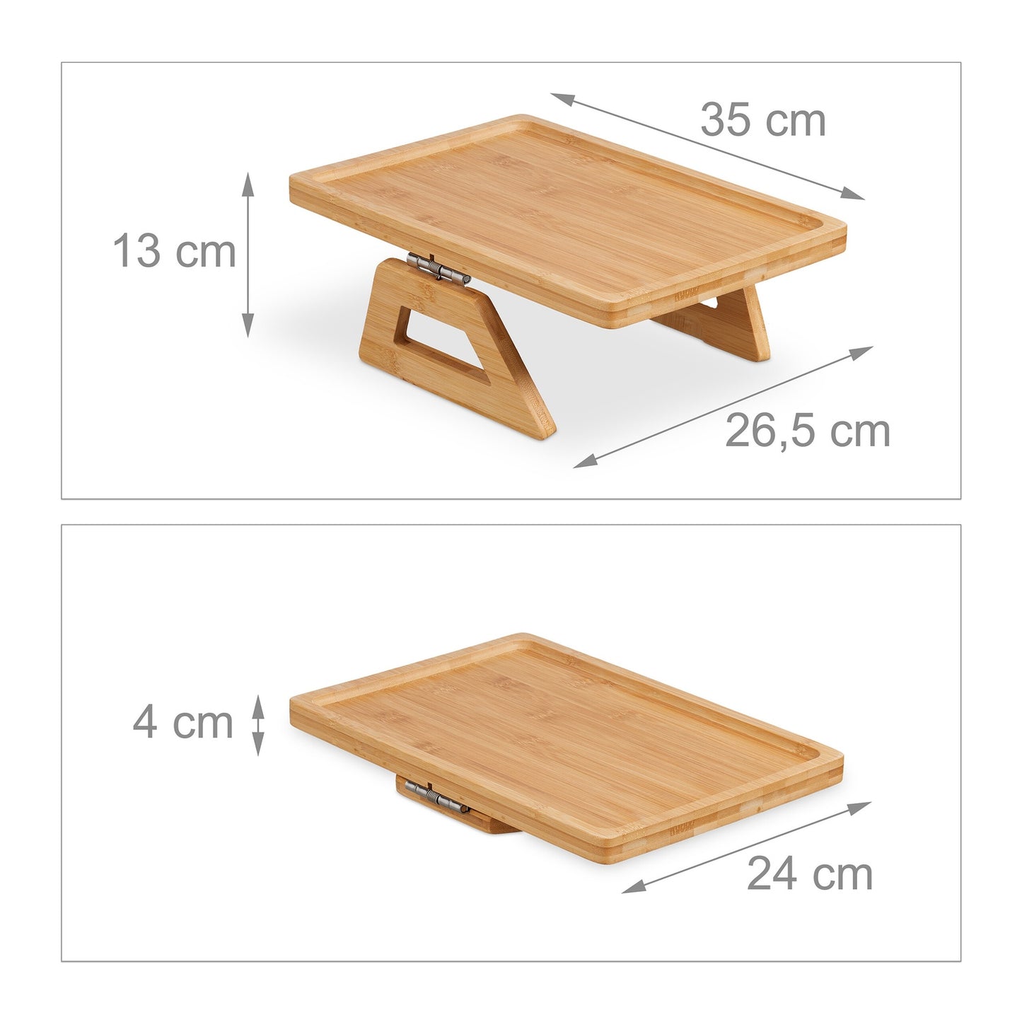 Sofa tray for armrests