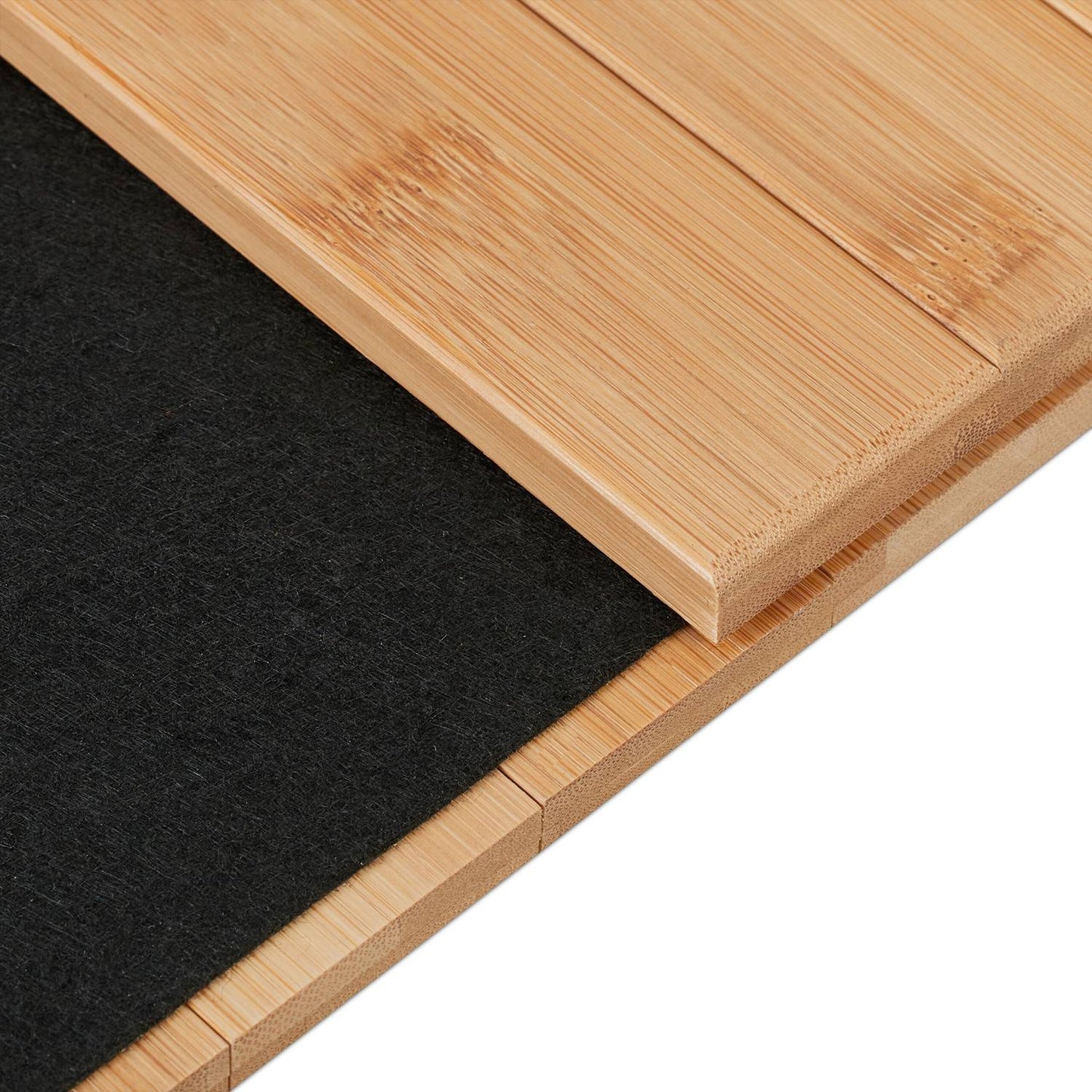Sofa tray in bamboo with 3 compartments