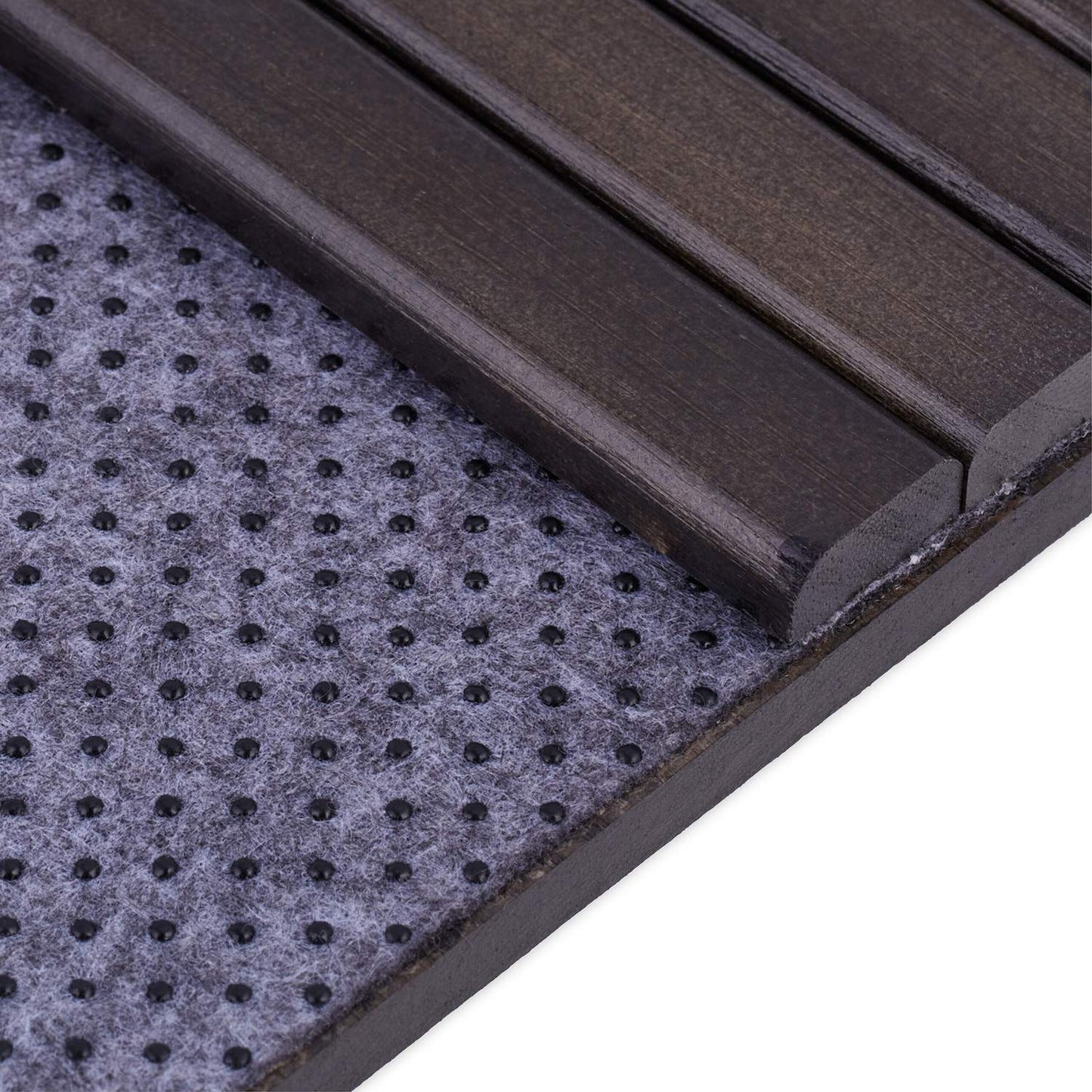Sofa tray in dark brown bamboo