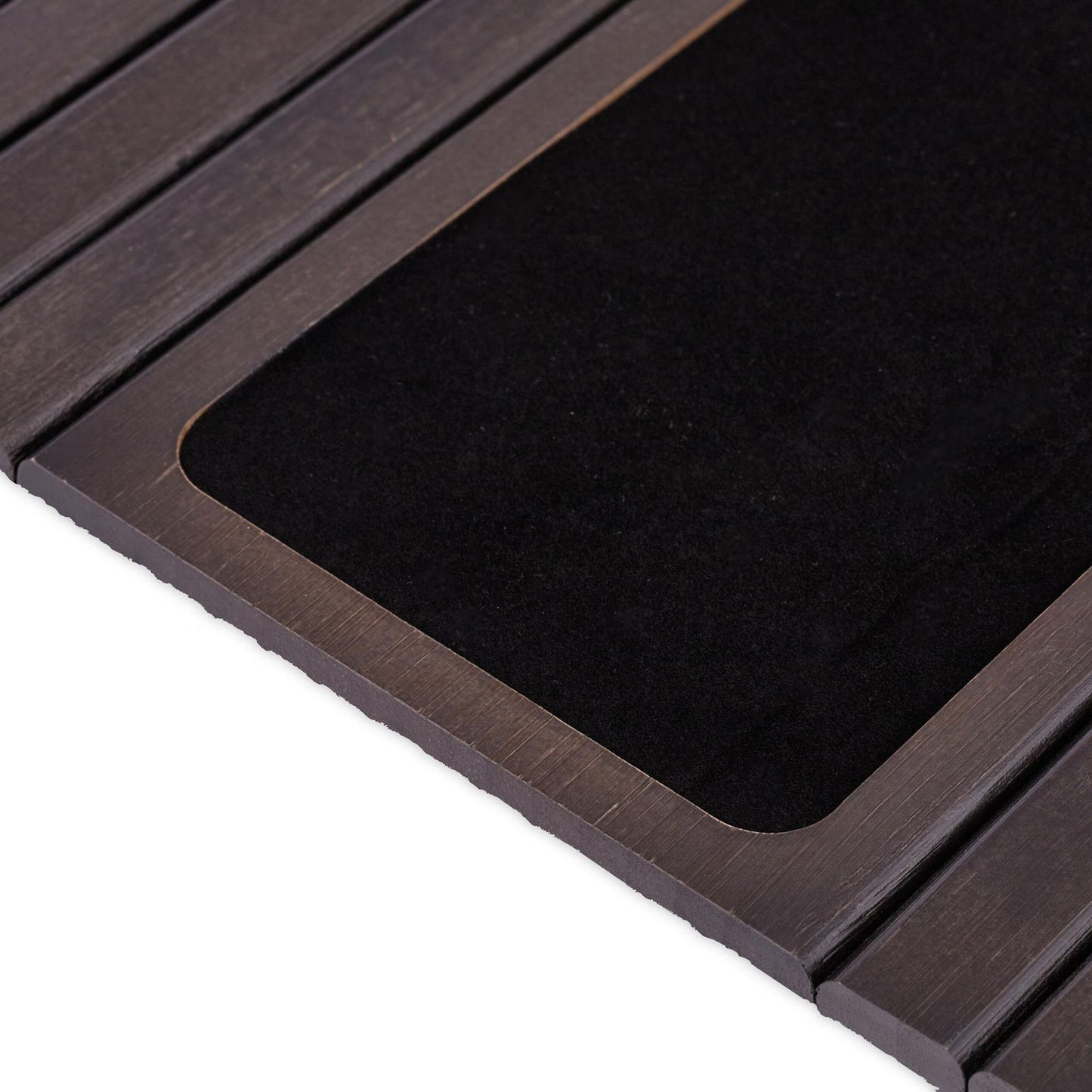 Sofa tray in dark brown bamboo