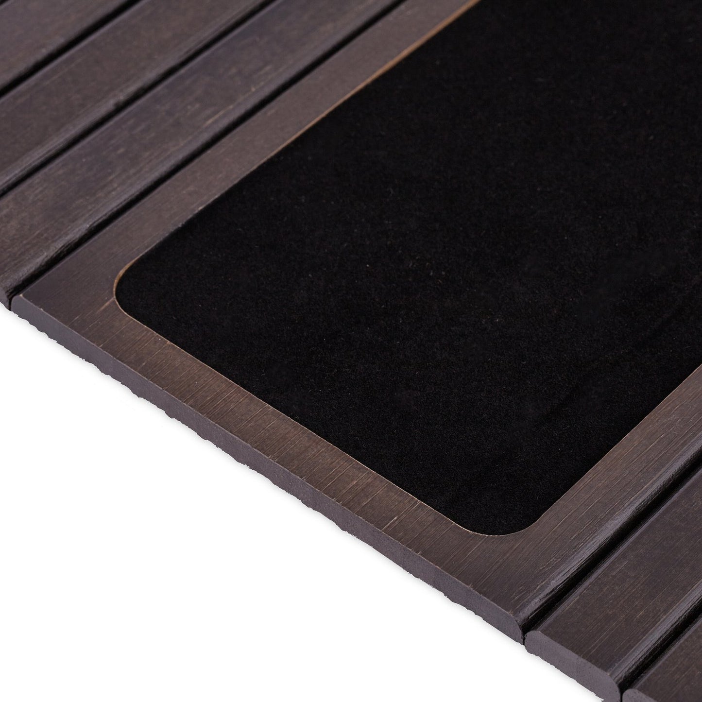 Sofa tray in dark brown bamboo