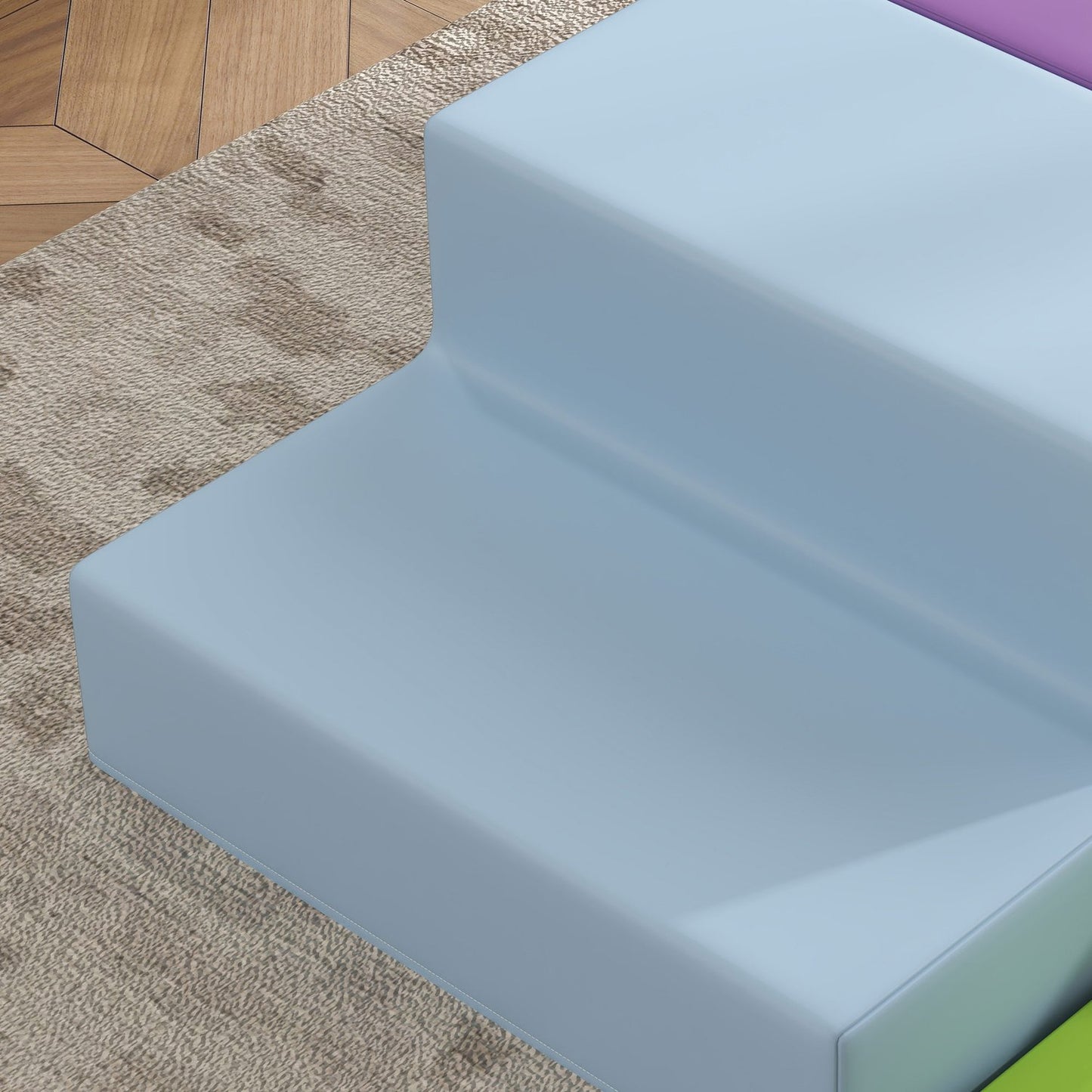 Foam Building Blocks - Soft, Safe, Faux Leather, Ages 1-3