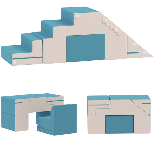 Soft Play Block Set for Toddlers, Faux Leather, Foam