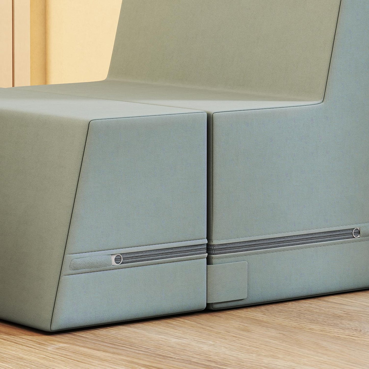 Soft Play Blocks Set for Toddlers, Foam & Faux Leather