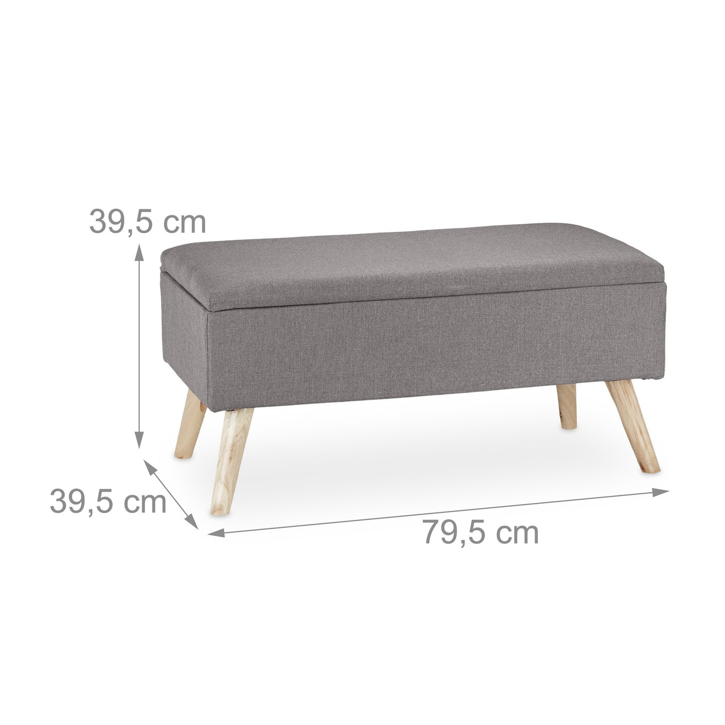Soft bench with storage