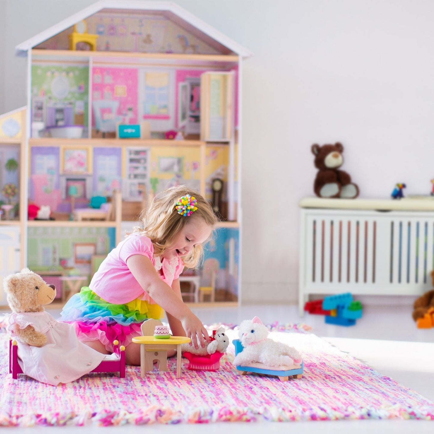 Soft bench with storage
