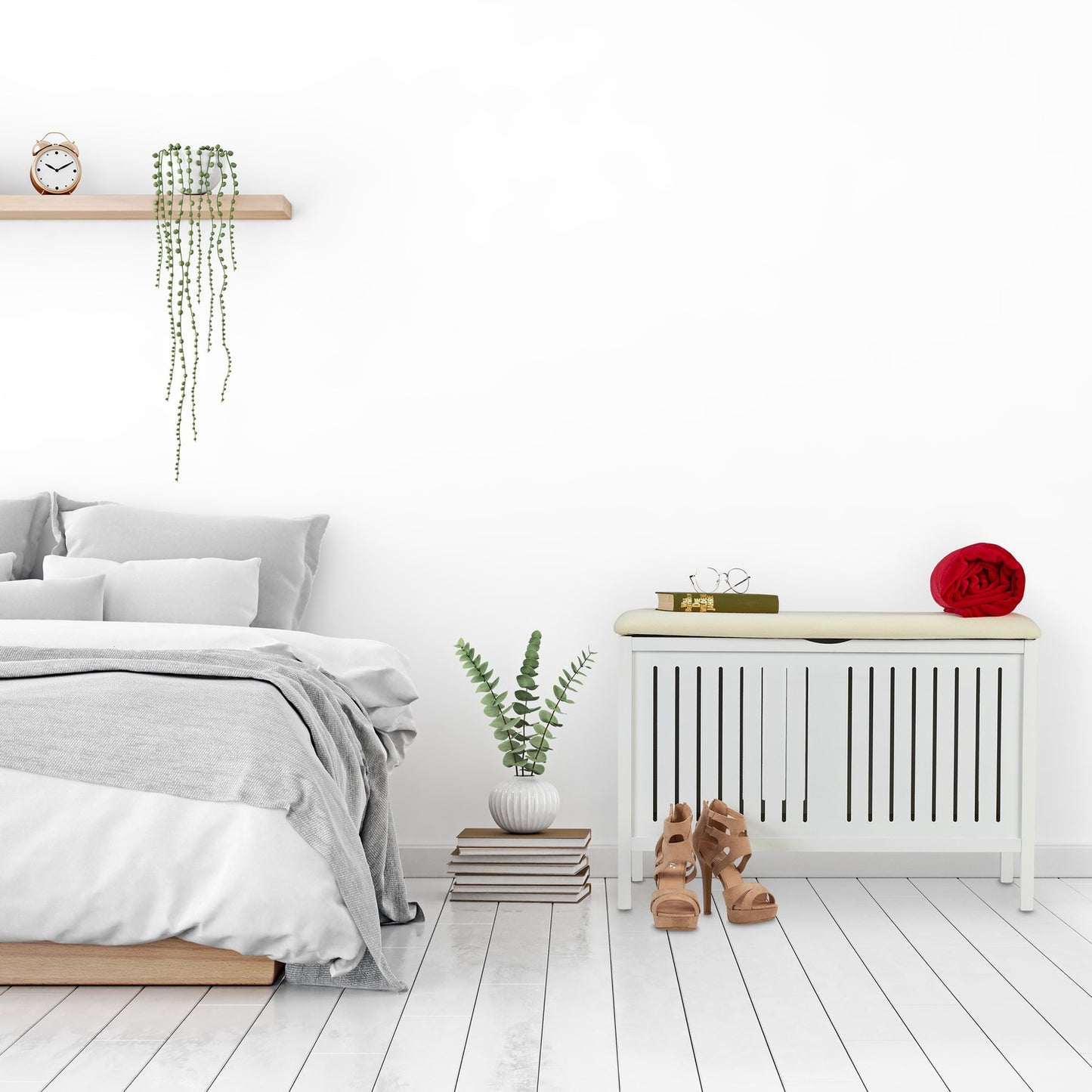 Soft bench with storage