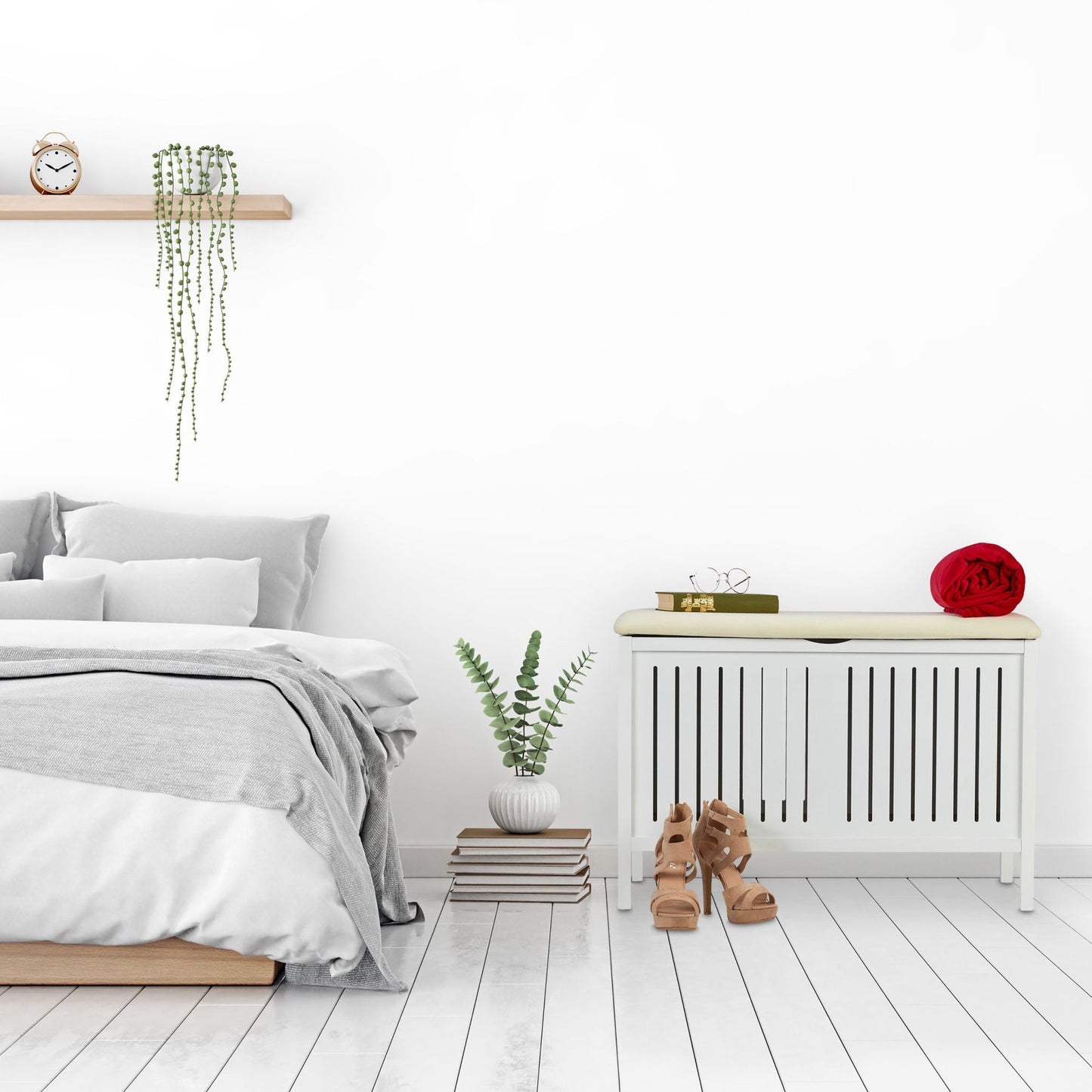 Soft bench with storage