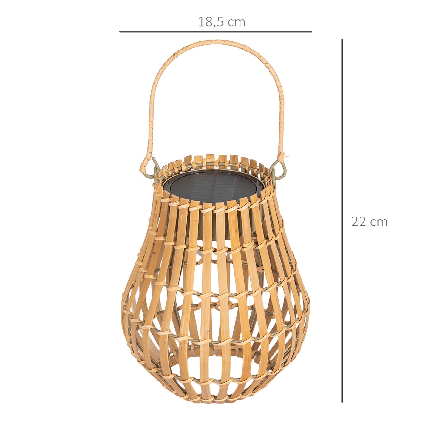 Solar garden lamp, USB rechargeable, 3 light colors
