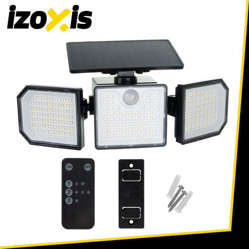 Solar Lamp 167 LED, 500lm, Motion Sensor, Remote