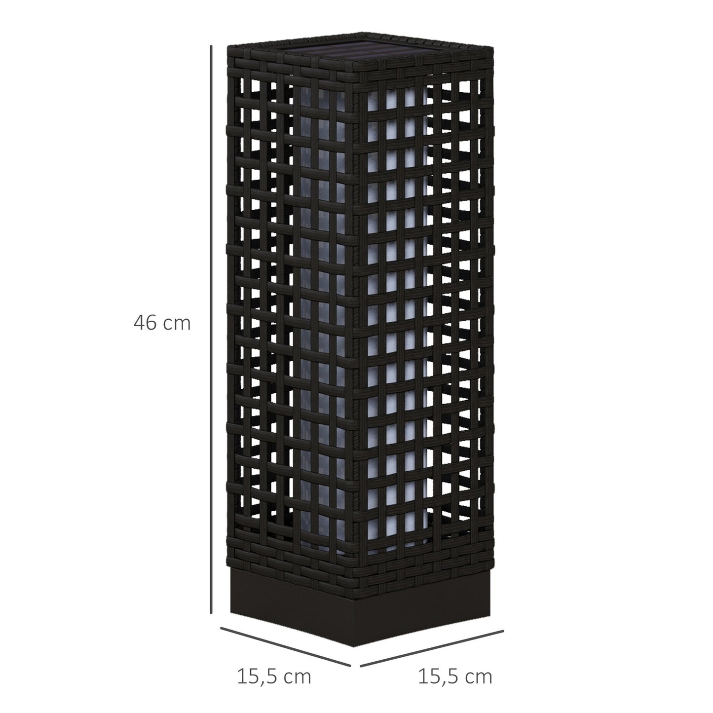 Waterproof Solar LED Garden Light, Rattan Design, Auto Sensor