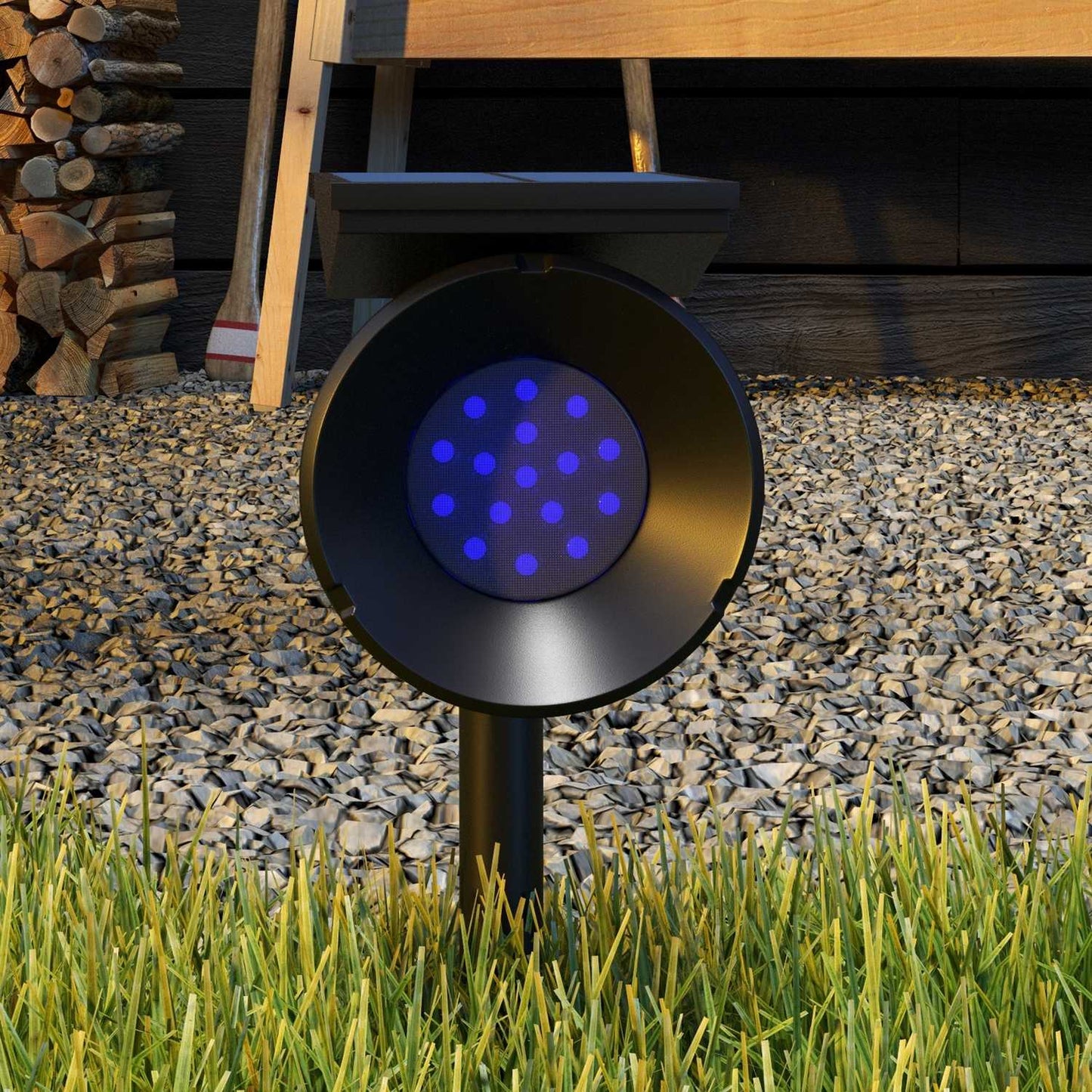 Solar Garden Lights, 2 Colors, Wall/Floor Mount, IP54 Waterproof