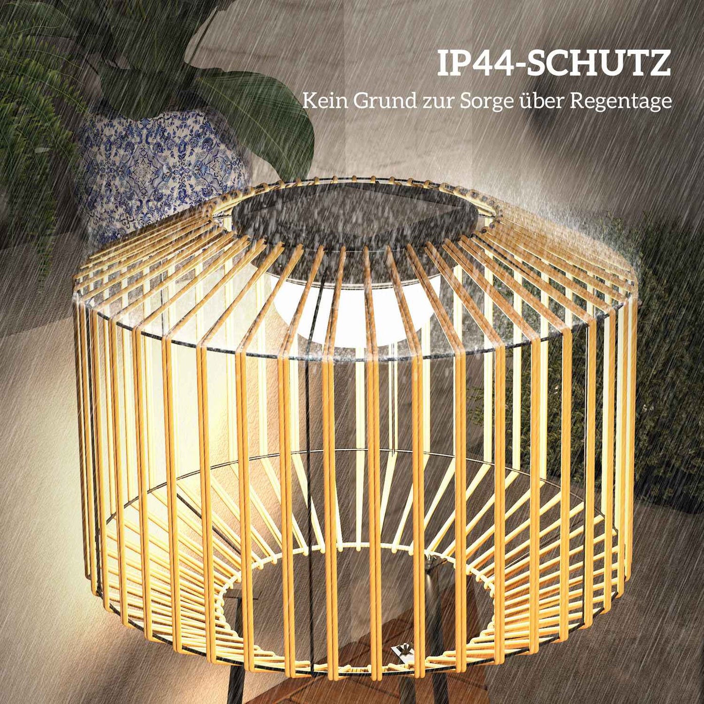 Solar LED Path Light, USB Rechargeable, IP44, Metal