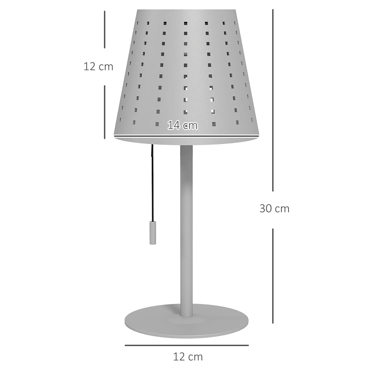 Outdoor Solar Table Lamp - LED, Dimmable, Waterproof, Portable