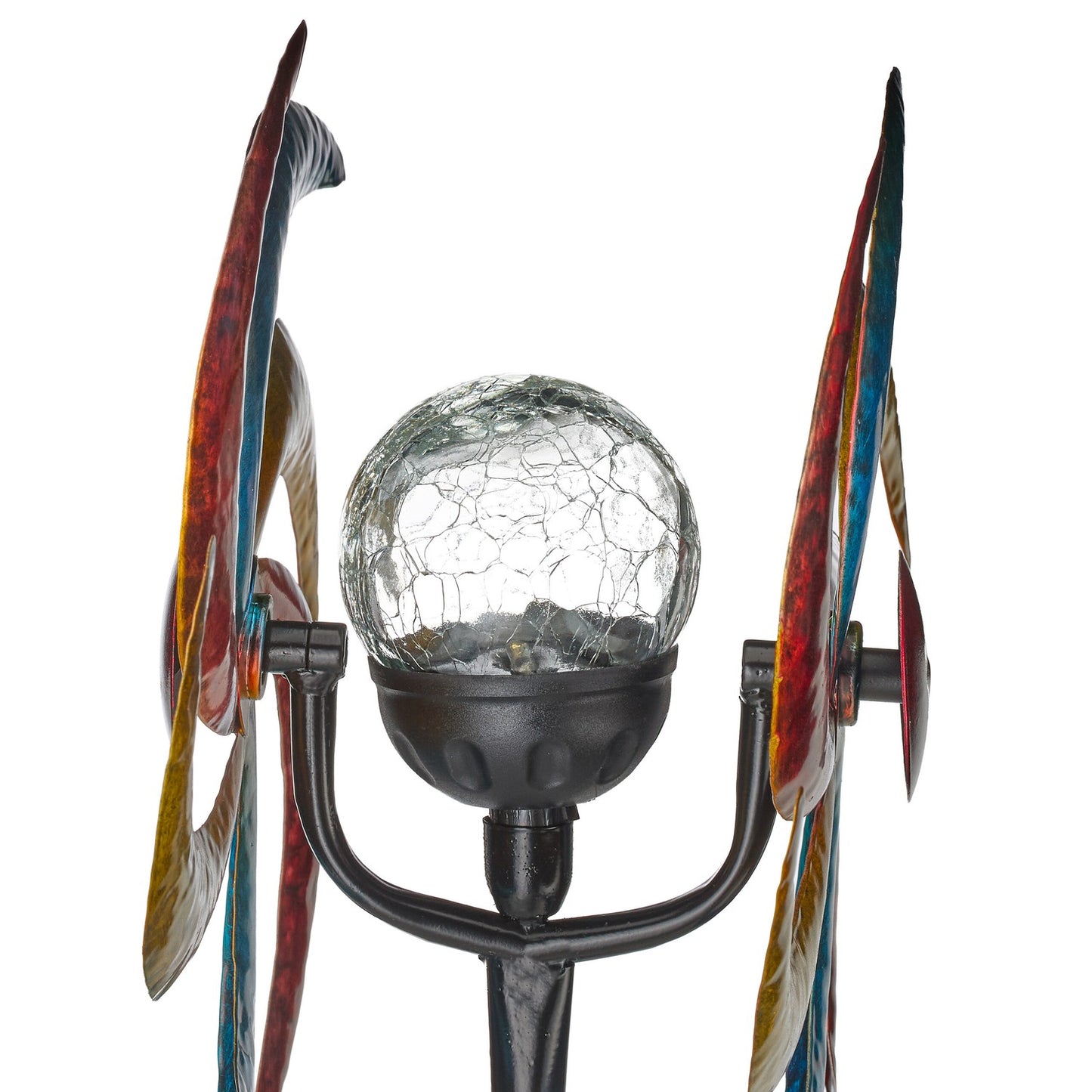 Solar cell-based wind turbine for the garden