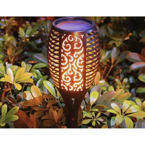 Solar garden lamp - torch, set of 4, 23560