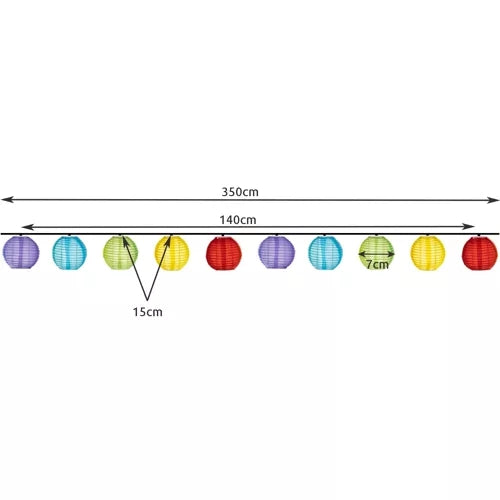 Solar garland 3.5m 2V IP44 23412