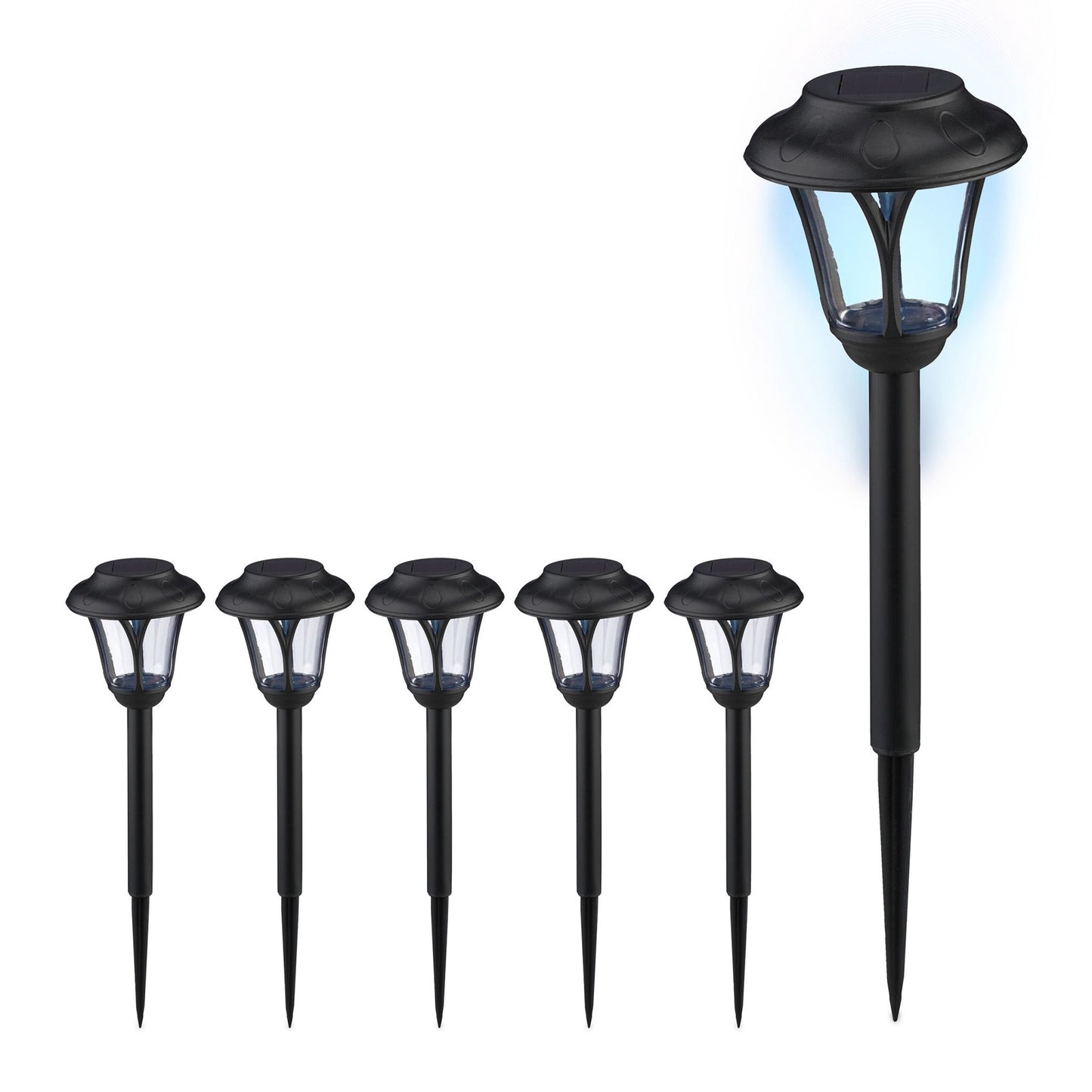 Solar lamps in a set