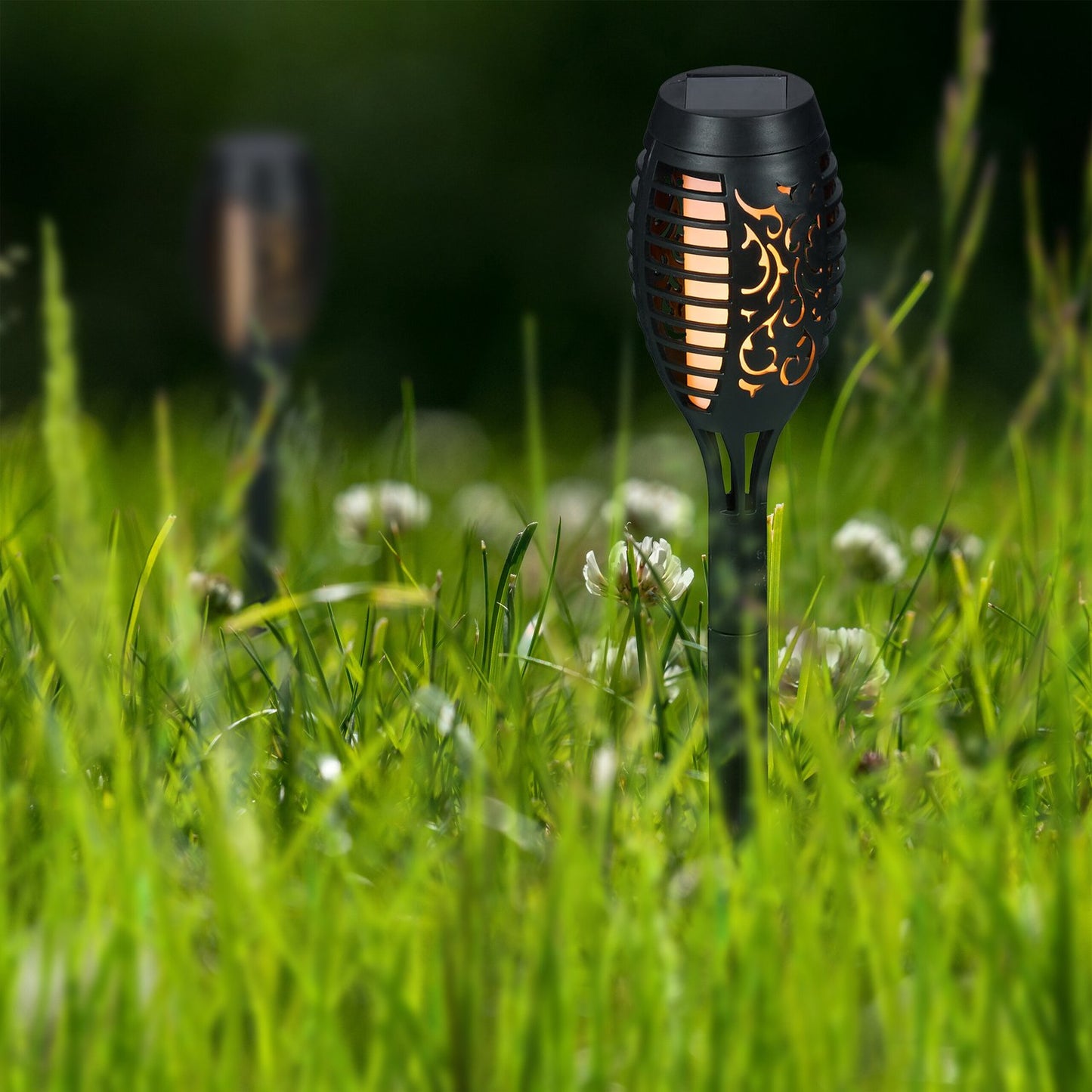 Solar lamps torches 6-pack