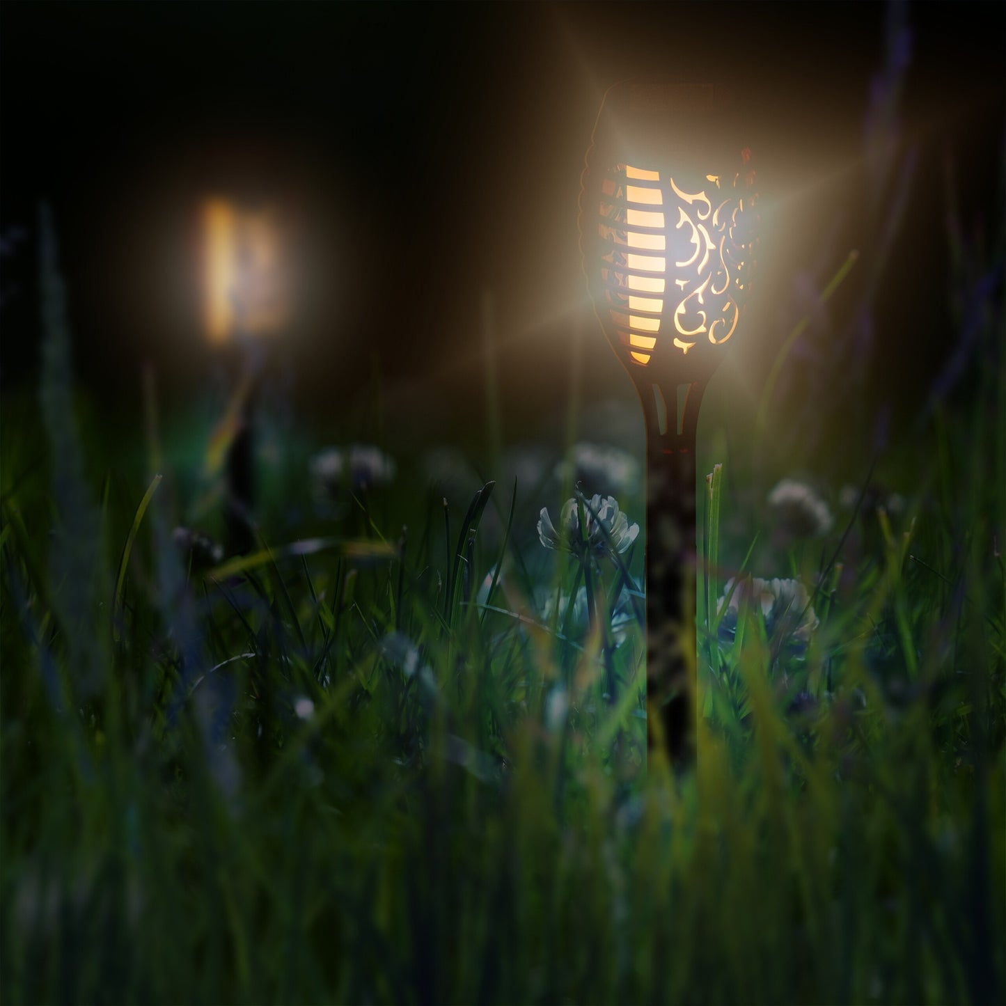 Solar lamps torches 6-pack