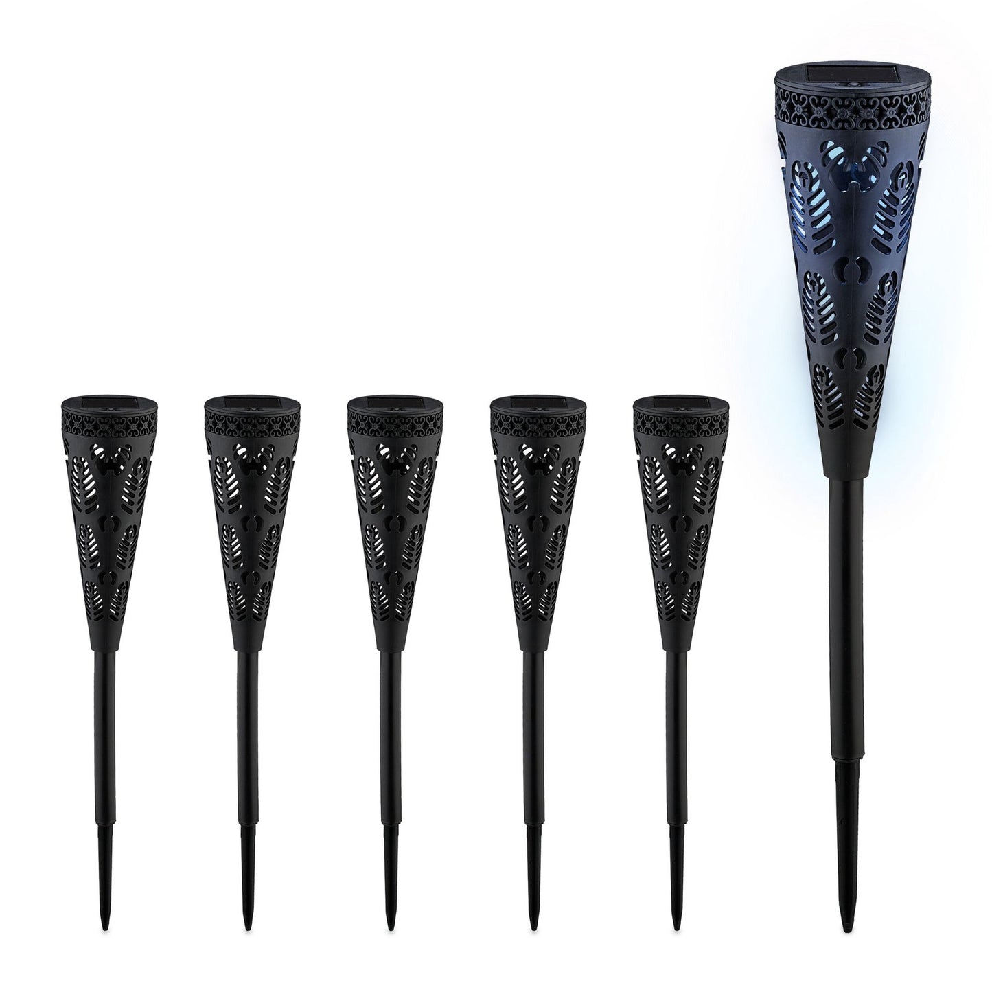 Solar lamp with light effect