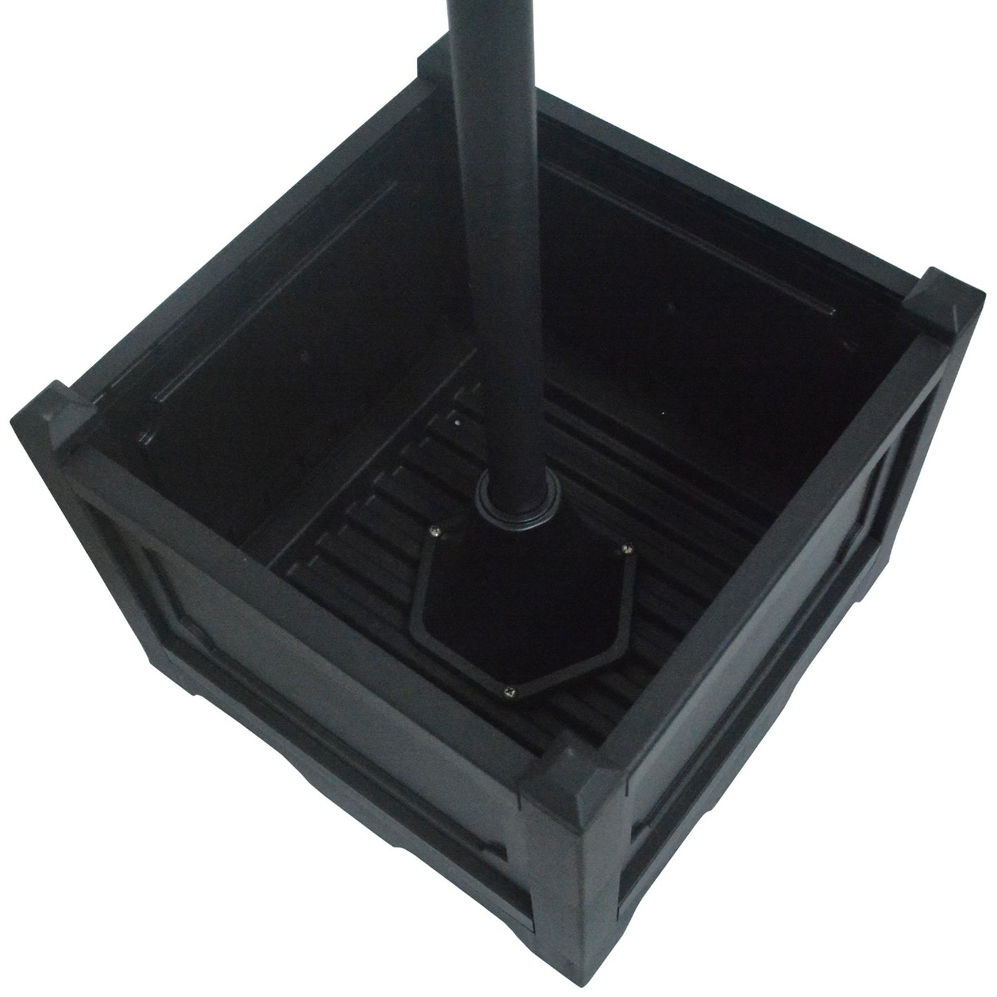 Solar Garden Light, 3-head lamp with flower pot base