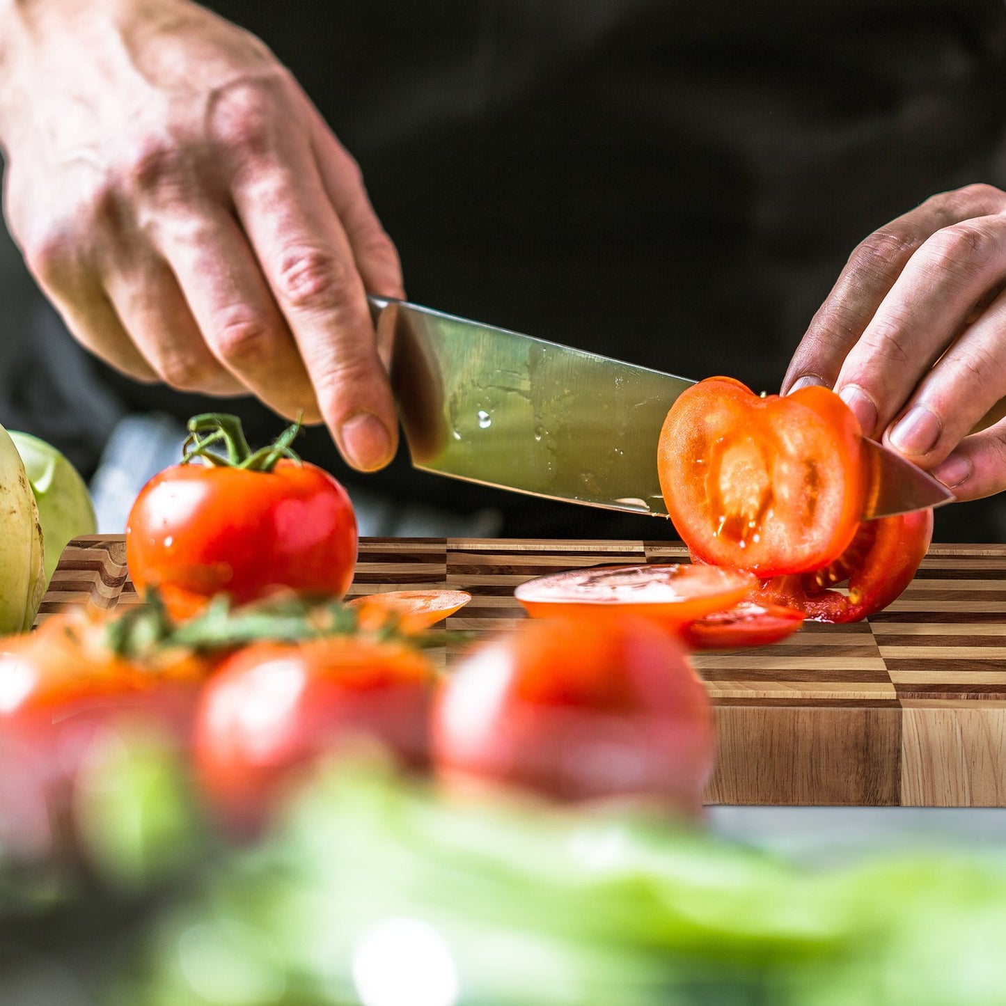 Solid Cutting Board Made from Wood