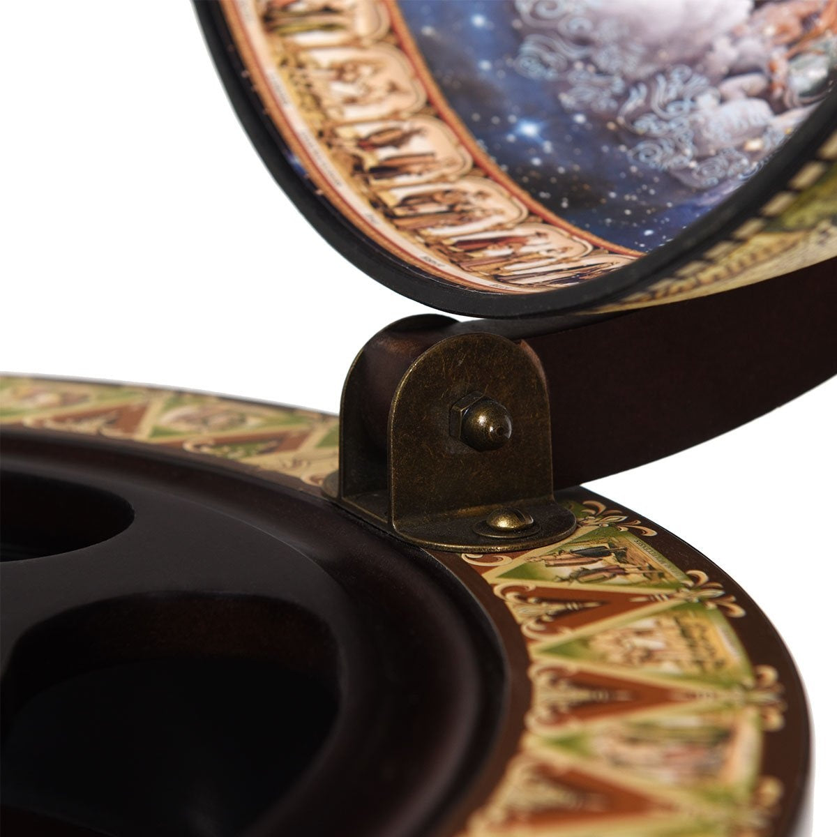 Solid wood world globe mini globe bar home bar bottle rack