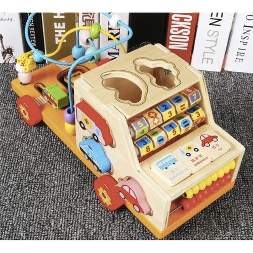Sorter - wooden car Kruzzel 22652
