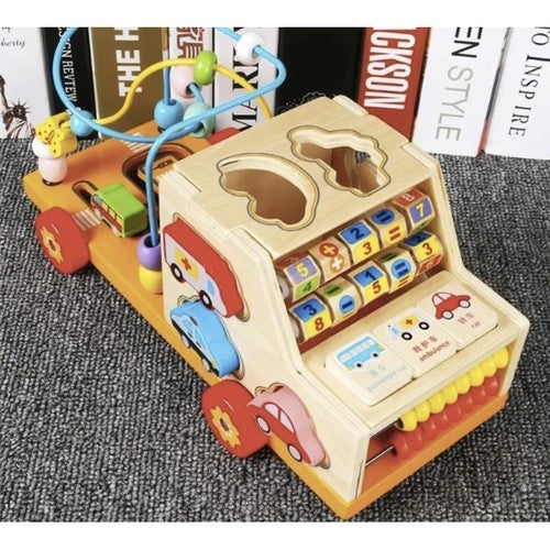 Sorter - wooden car Kruzzel 22652