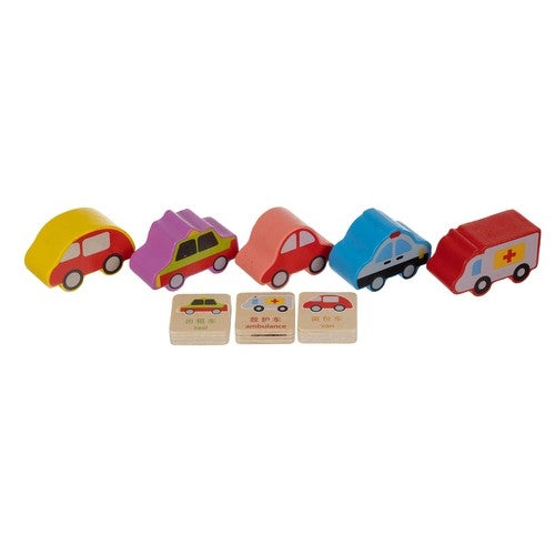 Sorter - wooden car Kruzzel 22652