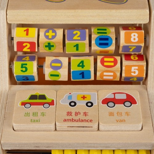 Sorter - wooden car Kruzzel 22652