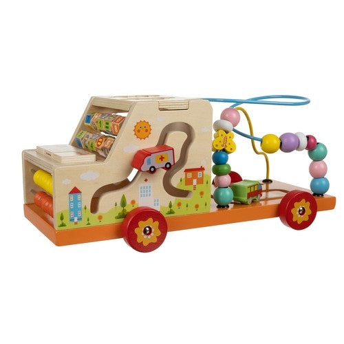 Sorter - wooden car Kruzzel 22652