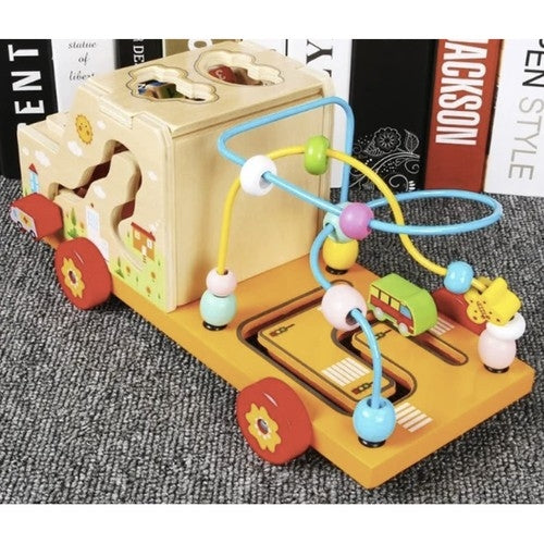 Sorter - wooden car Kruzzel 22652