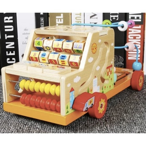 Sorter - wooden car Kruzzel 22652