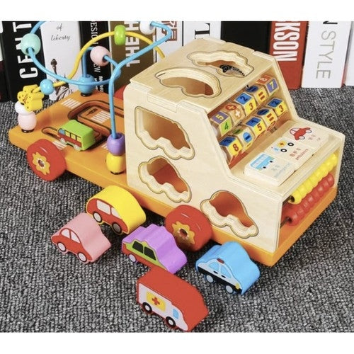 Sorter - wooden car Kruzzel 22652
