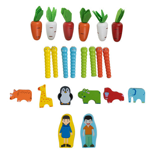 Sorter - wooden car Kruzzel 26250