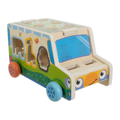 Sorter - wooden car Kruzzel 26250