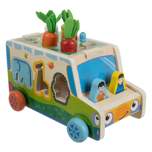 Sorter - wooden car Kruzzel 26250